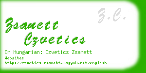 zsanett czvetics business card